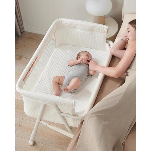 BEKA Bassinet Bedside Sleeper for Baby, 2 in 1 Baby Crib for Newborn