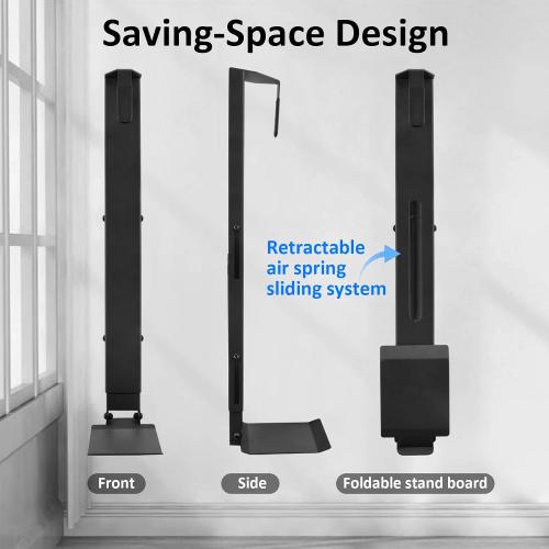 Wall Mount Golf Bag Storage Stand Organizer Rack for Garage Golf Bag Holder | Adjustable Air Spring Sliding Golf Bag Holder for Wall, Space-Saving Heavy-Duty Golf Bag Wall Mount for Garage, Club Basement