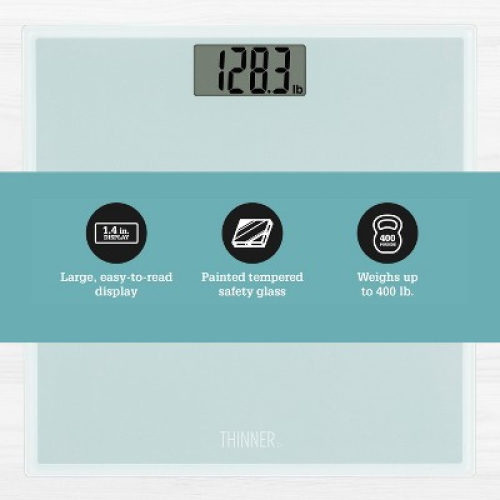 Thinner Glass Weight Scale Silver