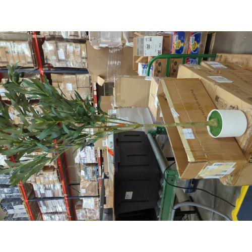 Alupssuc 3FT Faux Olive Tree with Fruits White Pot, Indoor Home Decor 2 pack