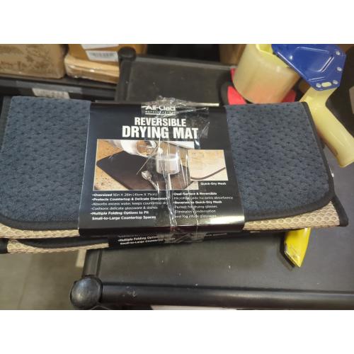 Set of 2 Color Grey  reversible drying mat