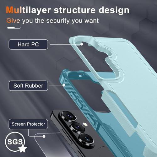 Case for Samsung Galaxy A37 5G Phone with Screen Protector,Mint Green