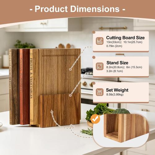 Book Cutting Board Set