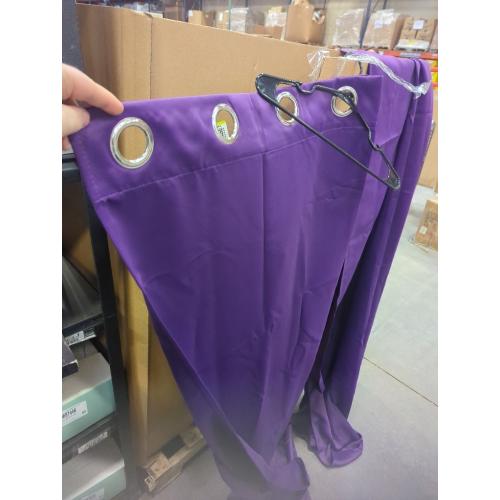Color purple Blackout Curtains for Bedroom,Thermal Insulated Blackout Grommet Top Drapes for Living Room,Purple