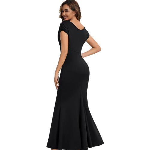 Mermaid Formal Sleeveless Dress Reversible Off Shoulder Evening Gown