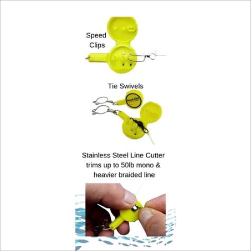 Hook-Eze Twin Pack, Yellow Fishing Hook, 1 Size