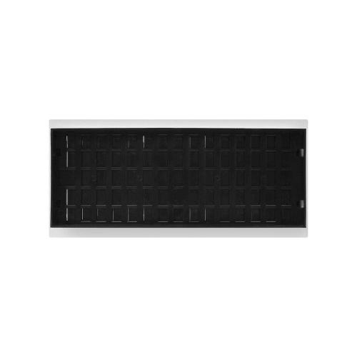 4 in. x 10 in. Paintable Plastic Wall Register in Textured White