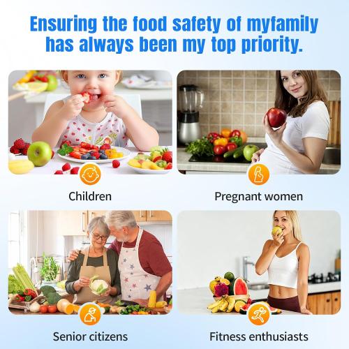 and Fruit Cleaner, Portable Capsule Fruit Vegetable Cleaner, Water Ion Tech, IPX7 Waterproof, Magnetic Charging 10-Min Auto Cycle for Home RV Meat Seafood Grain Cleaning (White)