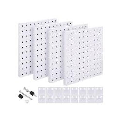 1/6pcs Plastic Pegboard Wall Mounted Storage Rack, 1-Inch ...