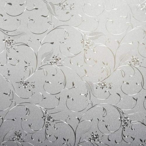 Static Cling Non-Adhesive Window Film Frosted Glass Film Bathroom Door Glass Decoration Window Film Privacy Covering (47.2x 78.7)