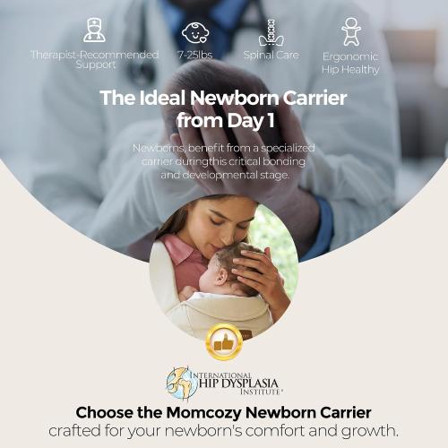 Momcozy Newborn Carrier WeeSnug- Lightweight and Cozy Comfort for 7-25 lbs
