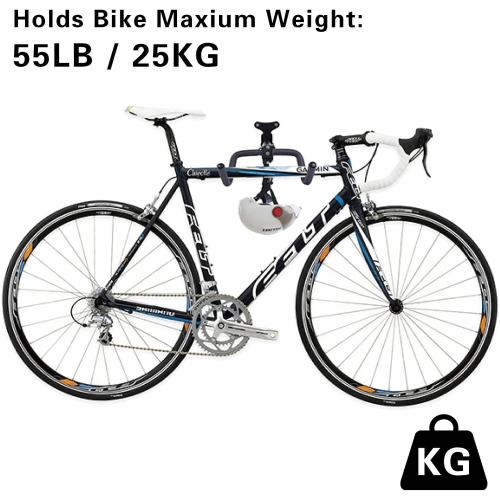 Cyfie Bike Wall Mount Garage Rack Hanger, Adjustable Horizontal Bicycle Garage Storage Hooks Indoor Bike Hook Holder for Haning Mountain Road Hybrid Bike in Apartment (2 Pack)