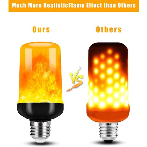 Hompavo 【Upgraded】 Flame Light Bulbs for Home Decor with Upside Down Effect