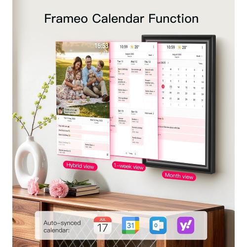 64GB 15.6 Frameo Digital Picture Frame WiFi, Large Electronic Photo Frames
