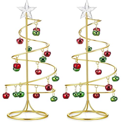Hicarer 2 Pcs 11.4 Christmas Ornament Display Tree, Stylish