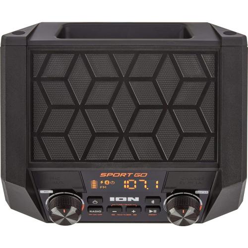 Color Black ION Audio Sport Go Tailgate Portable PA Speaker - Black