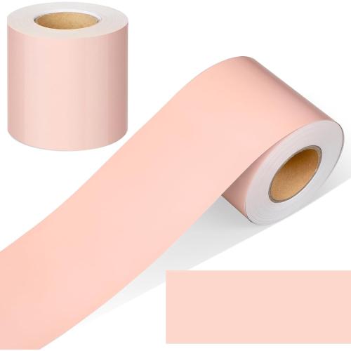 Fuutreo 65.6 ft Blush Pink Bulletin Board Borders