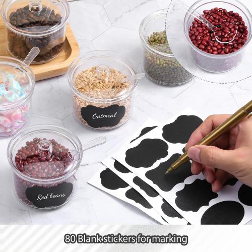 16PCS 7.1 Oz Ice Cream Toppings Containers, Ice Cream Sundae Bar Supplies