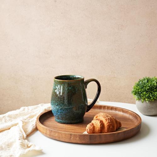 Bosmarlin Extra Large Ceramic Coffee Mug,, Dishwasher and Microwave Safe, Big Oversized Tea Cup, Reactive Glaze