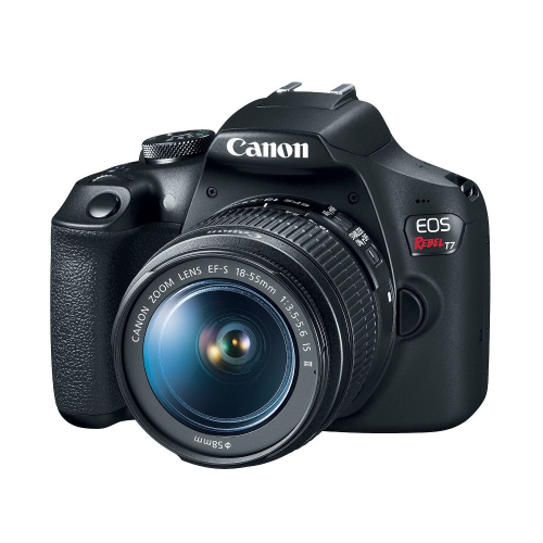 Canon EOS Rebel T7 DSLR Camera EF-S 18-55mm f/3.5-5.6 IS II Lens Kit 24.1 Megapixel CMOS (APS-C) Sensor Full HD Videos Built-in Wi-Fi Beginner Photographers Digital Camera Black