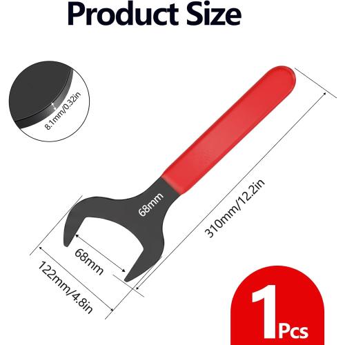 Single Open End Wrench 68mm Metric Thin Spanner for Automotive Repair