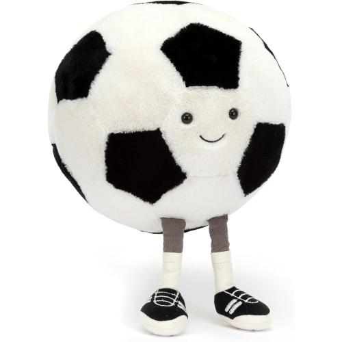 Jellycat Amuseables Soccer Ball Stuffed Toy, 12 inches - Soccer Ball Plush Gift for Sports Fans