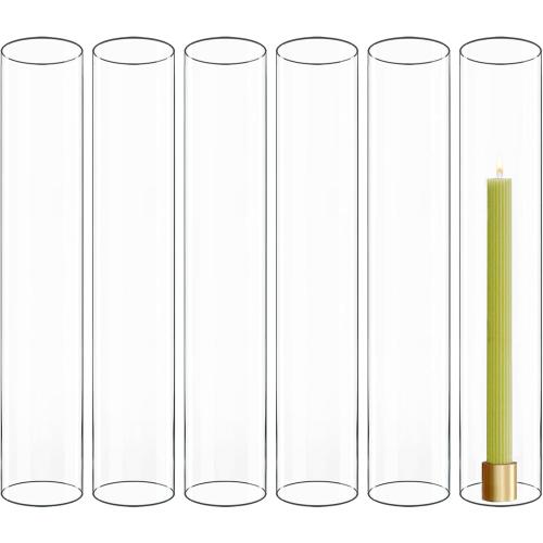Glass Hurricane Tubes  Fits Candles