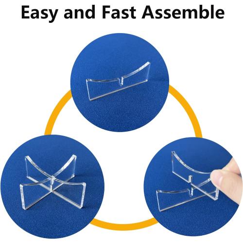 Basketball Stand, 3-Pack Acrylic Ball Stand for Display, Clear Storage Holder for Football Basketball Soccer Volleyball Rugby