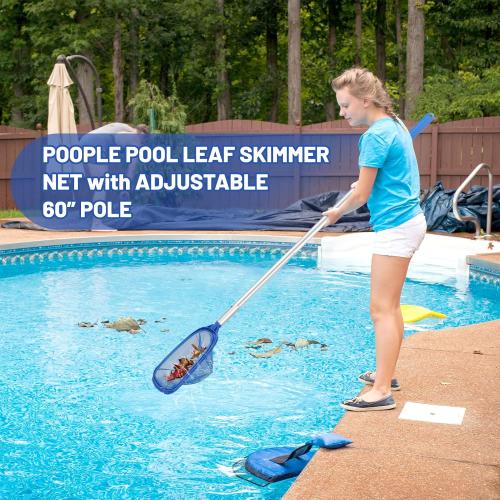 Swimming Pool Cleaning Kit - Includes Pool Skimmer Net, 18 Pool Brush