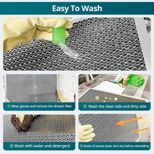 Torjim 24x24x1 Air Filter-MERV8, Washable & Reusable AC/HVAC Permanent Electrostatic Furnace Filters, Breathe Fresher, Easy Install