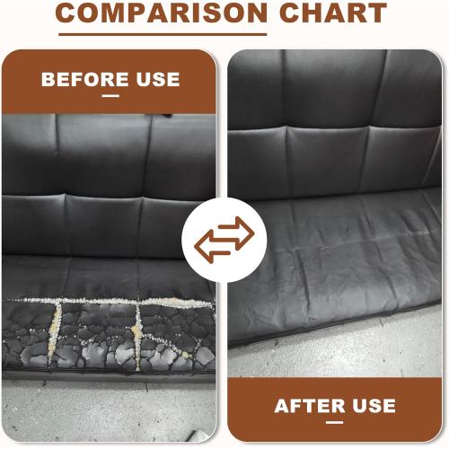 TIANLDD Leather Repair Tape,16 x 80 Inches Self Adhesive Leather Repair Patch，Leather Repair Kit for Furniture，Couches,Car Seats,Cabinets,Handbags(Black Grey-Litchi Grain)