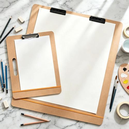 13x17 Drawing Board with Clip, Rubber Bands and Carry Handle