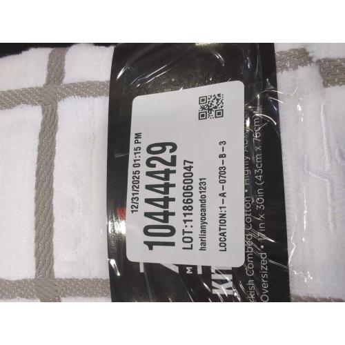 All-Clad Checked Kitchen Towel: Highly Absorbent, Super Soft Long Lasting - 100% Cotton, 17x30 Tea Towel for Cleaning & Drying Dishes, Pans, Glassware, or Countertops, (2-Pack), Titanium Gray