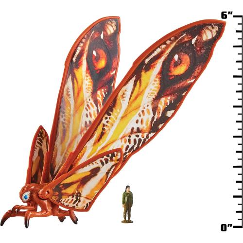 PlayMates Godzilla X Kong Monsterverse 6 Inch Action Figure Basic Series - Mothra with Jia