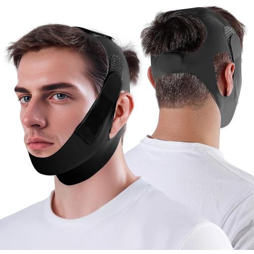 NOIKO Anti Snoring Chin Strap Adjustable, Effective Anti Snoring Device, Snore Stopper Breathable and Durable for Adult