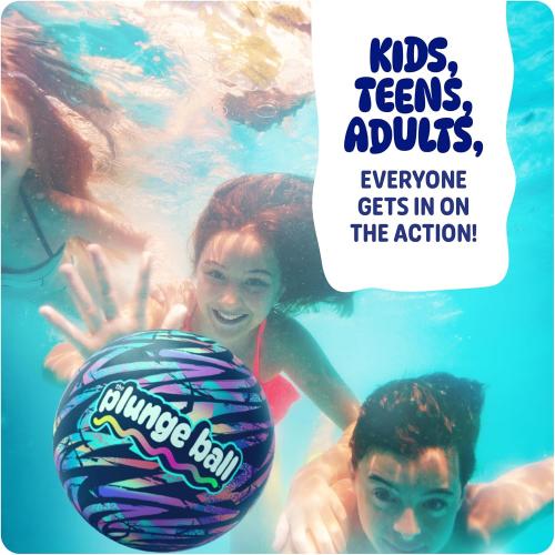 HydroSport Plunge Ball - Pool Toys - Swimming Pool Games for Kids, Adults and Family - Water Balls - Water Toys for Kids Ages 8-12 - Teens, Boys Fun Stuff - Swim Balls Sports Accessories (9 Inch)