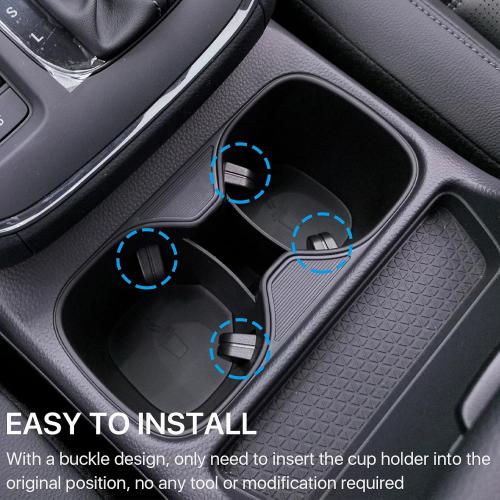 for 2023 2024 2025 2026 Honda CRV Cup Holder Insert, Center Console Cup Holder Protector for CR-V LX, EX, EX-L, Sport Hybrid, Sport-L Hybrid, Sport Touring Hybrid, Interior Accessories for CR V