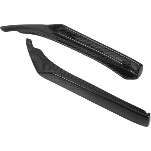 Brilluxa Rear Diffuser, Splitter Lip, Carbon Fiber Apron, Compatible with Infiniti Q50 2014‑2022, Rear Bumper Airflow Side Lip Extension