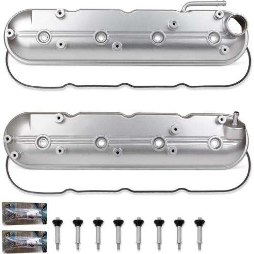 Valve Cover Compatible with Chevy Avalanche Silverado 1999-2008 Gmc Sierra Savana 1999-2008 Buick Rainier 2003-2008 Cadillac Escalade 2002-2008 4.8L 5.3L 6.0L Replace 12570427 12582224