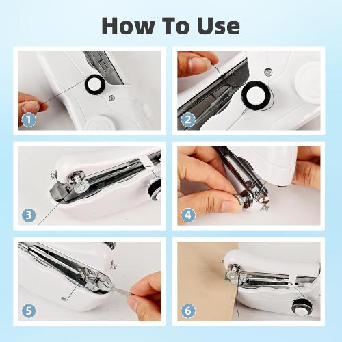 Handheld Sewing Machine, Electric Handy Sewing Machine,Two Speed Modes，Easy to Operate，Fast Stitch Suitable for Fabrics, DIY Home Travel.