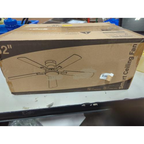 LEDIARY 52 Inch Flush Mount Ceiling Fans with Lights, Remote & APP Control