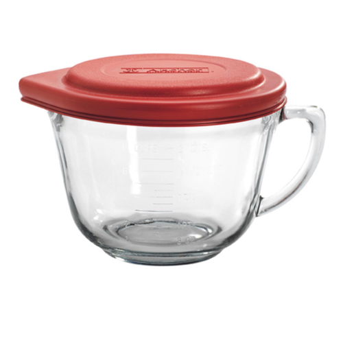 Anchor Hocking 8 cups Glass/Plastic Clear/Red Measuring Cup