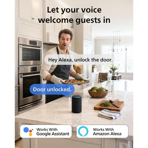 Philips Wi-Fi Front Lock Set, Smart Keypad Deadbolt Lock with 2 Handles