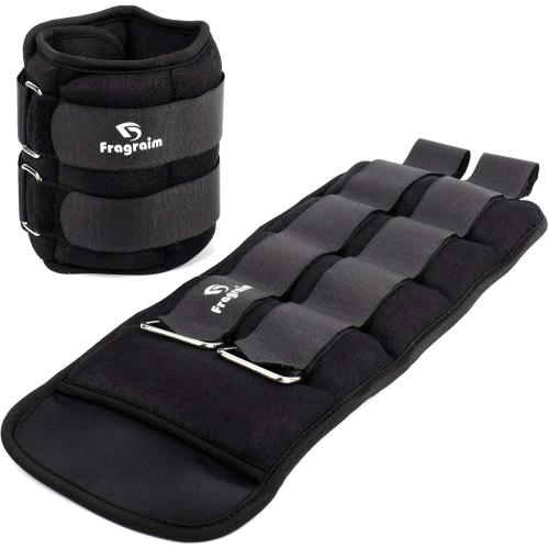 Ankle Weights for Women, Men and Kids - 1/2/3/4/6/8/10/12/15/20 LBS 1 Pair Strength Training Wrist/Leg/Arm Weight with Adjustable Strap for Jogging, Gymnastics, Aerobics, Home Fitness, Physical Therapy