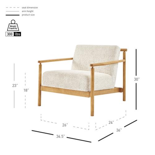 Vachakan Fabric Accent Arm Chair