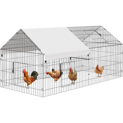 NUGRIART Metal Chicken Coop  Chicken Run Pen