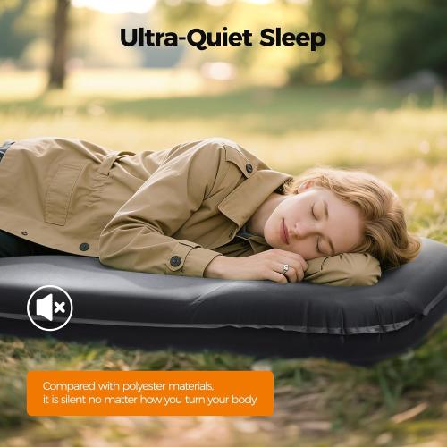 OGERY Self Inflating Sleeping Pad with Electric Pump, 3.15 Ultra-Thick Memory Foam Camping Pad, 4 Season Camping Mattress Pad with Built-in Pillow, Camping Essentials Gear for Tent Travel Car