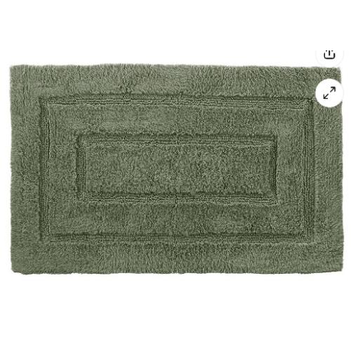 Cassadecor Signature Solid Moss Bath Rug