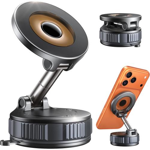 Magnetic Phone Holder for Car [98  LB Strongest Suction & 2800gf Strongest Magnetic] 360° Adjustable Car Phone Holder for Magsafe Phone Holders for Your Car for iPhone 17 Pro Max 16 15 14 13 12 Plus
