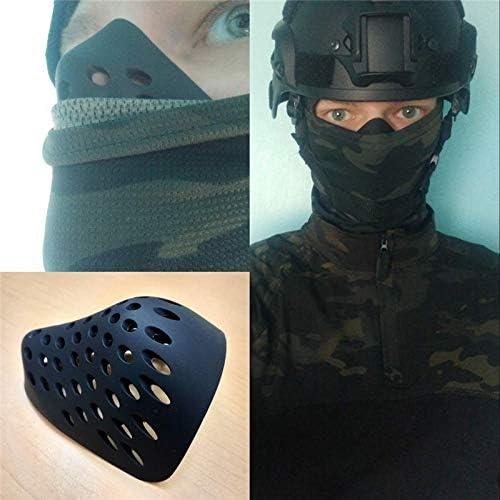 3D Mask Inner Bracket for Comfortable Mask Wearing-Internal Support Holder Frame for Balaclavas-Silicone Face Shell for Cosplay -Lower Half Face Protective for Airsoft/Paintball/BB Gun